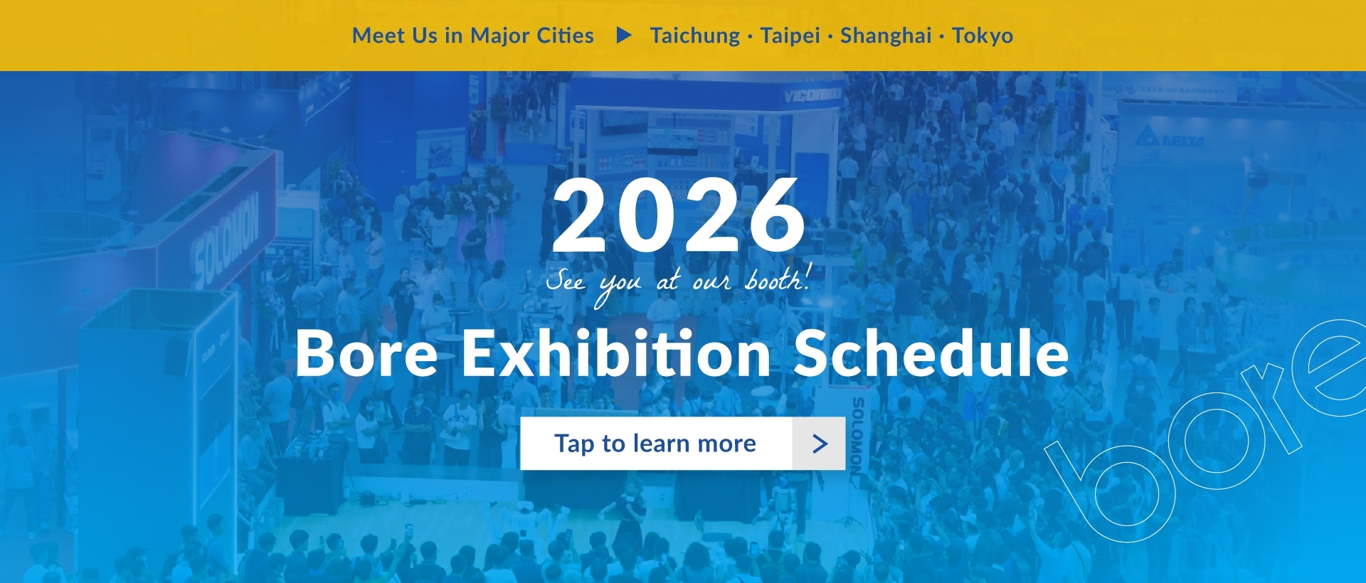 2026 Bore Exhibition Schedule